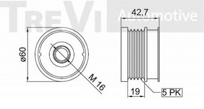 TREVI AUTOMOTIVE ap1071 -  Механизм свободного хода генератора